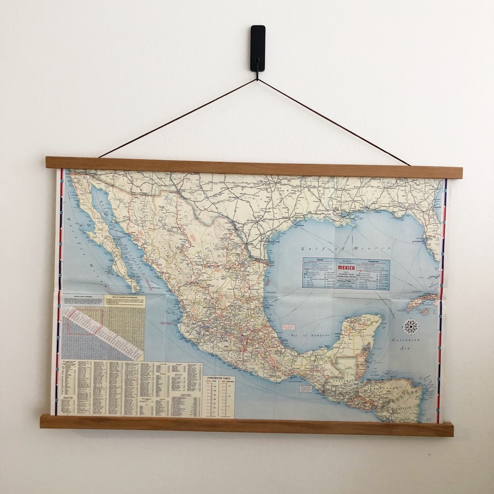 Vintage 1960s/1970s Map of Mexico